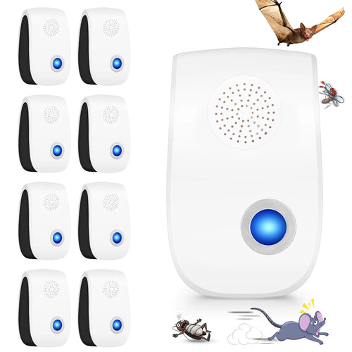 Ultrasonic Pest Repeller Rodent Repellent Ultrasonic Electronic Mouse Repellent DevicesPest Defense DevicePlug in Bug Repellent for Mosquito Mice Rat Roach Pest Control (Pest Repellent)